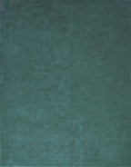 Liso Teal solid hand-tufted wool rug, view 6