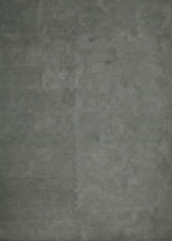 Liso Ash Grey solid hand-tufted wool rug, view 9