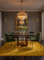 Liso Gold solid hand-tufted wool rug, view 2