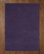 Liso Purple solid hand-tufted wool rug, view 6