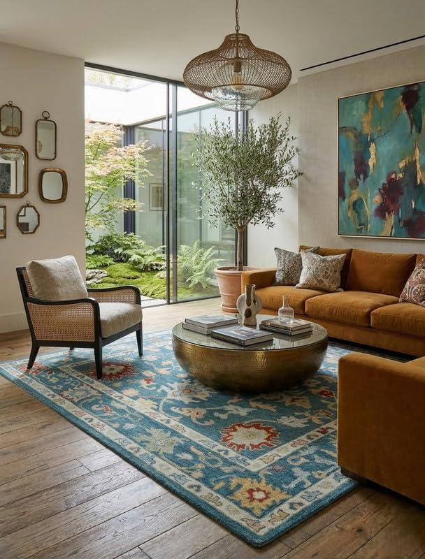 Selara Oushak Wool Rug, view 1