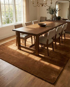 Liso Sand solid hand-tufted wool rug, view 2