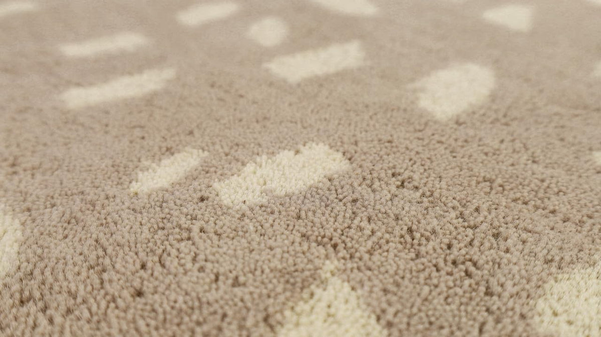 Cheetah fawn animal print wool rug, view 10