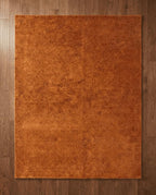 Liso Copper solid hand-tufted wool rug, view 6