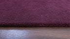 Liso Black Currant solid hand-tufted wool rug, view 4