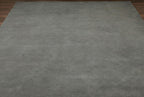 Liso Ash Grey solid hand-tufted wool rug, view 5