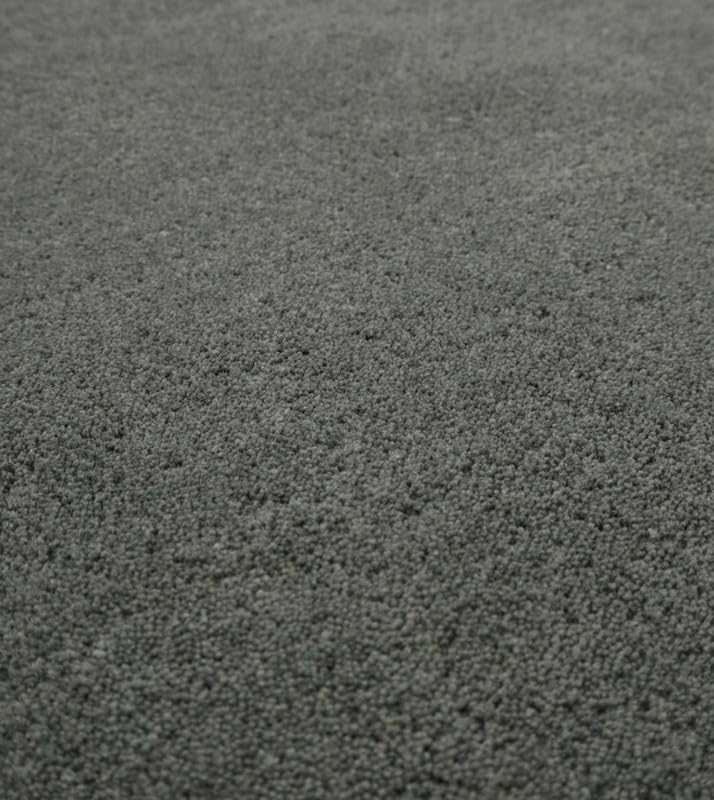 Liso Ash Grey solid hand-tufted wool rug, view 4