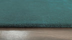 Liso Teal solid hand-tufted wool rug, view 4