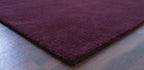 Liso Black Currant solid hand-tufted wool rug, view 6