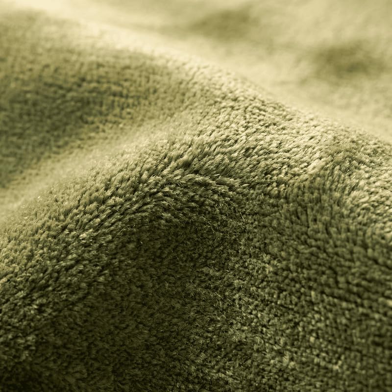 Liso Moss Green solid hand-tufted wool rug, view 6