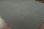 Liso Ash Grey solid hand-tufted wool rug, view 8