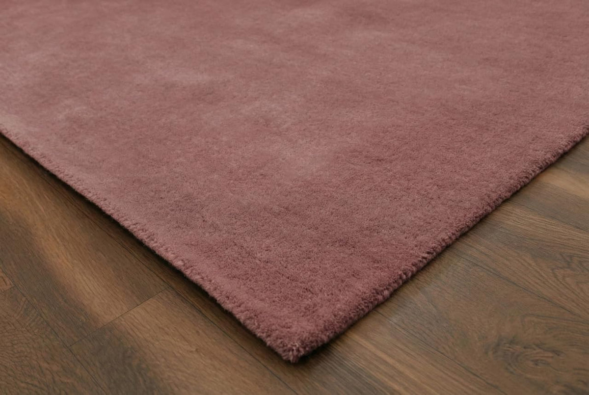Liso Blush solid hand-tufted wool rug, view 7