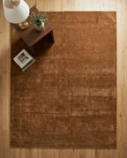 Liso Sand solid hand-tufted wool rug, view 5