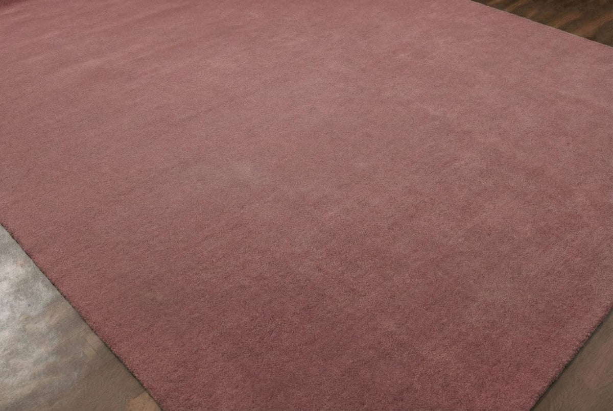 Liso Blush solid hand-tufted wool rug, view 8