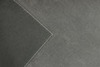 Liso Ash Grey solid hand-tufted wool rug, view 6
