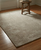 Liso Khaki solid hand-tufted wool rug, view 4