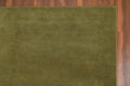 Liso Olive solid hand-tufted wool rug, view 1