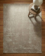 Liso Khaki solid hand-tufted wool rug, view 3