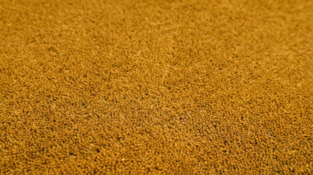 Liso Gold solid hand-tufted wool rug, view 1