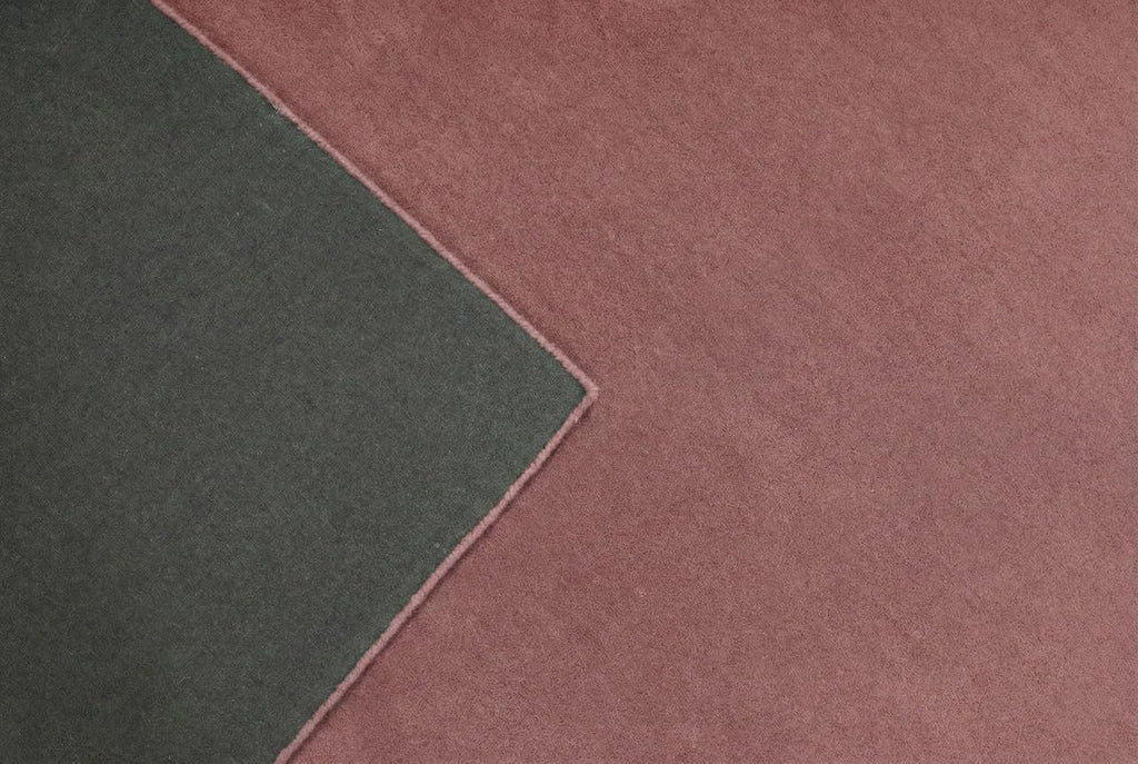 Liso Blush solid hand-tufted wool rug, view 6