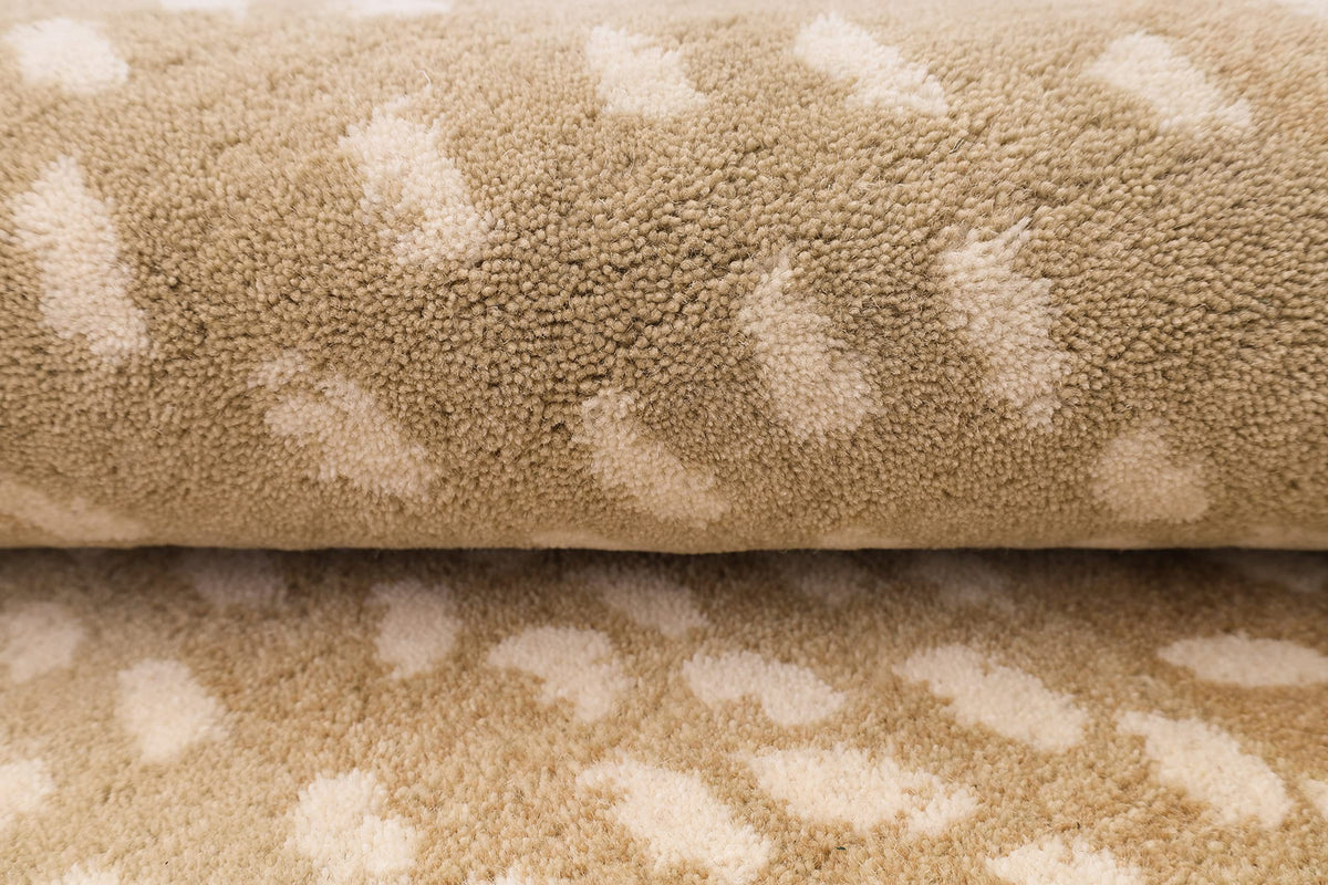 Antelope Print Wool Rug — Natural, view 6