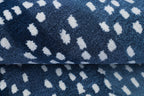 Antelope Print Wool Rug — Navy Blue, view 3