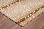 Antelope Print Wool Rug — Natural, view 4