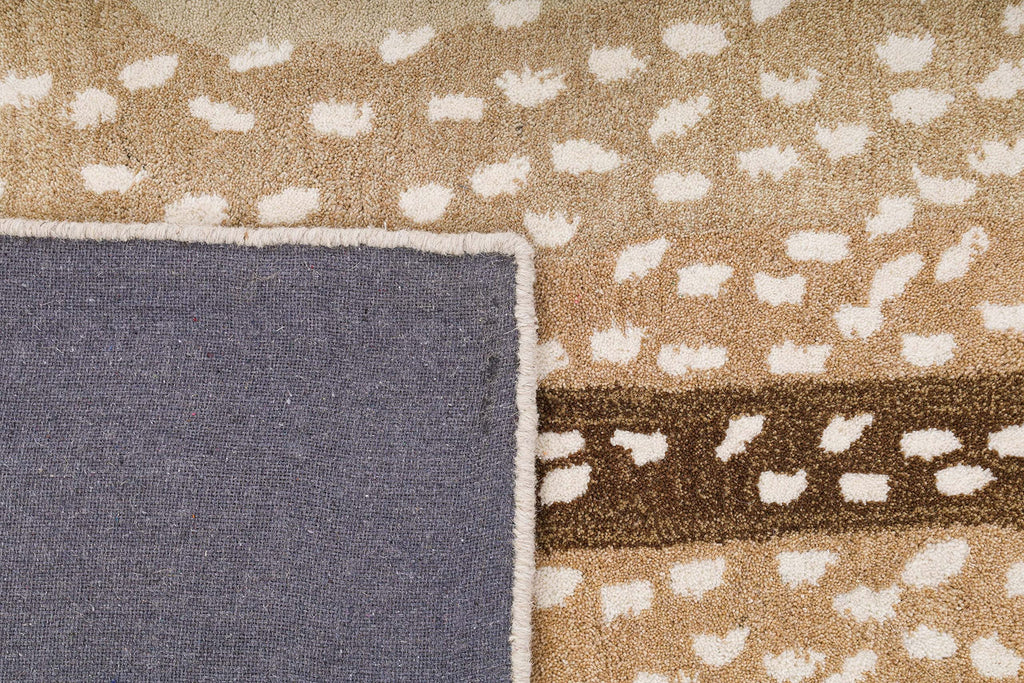 Antelope Print Wool Rug — Natural, view 5